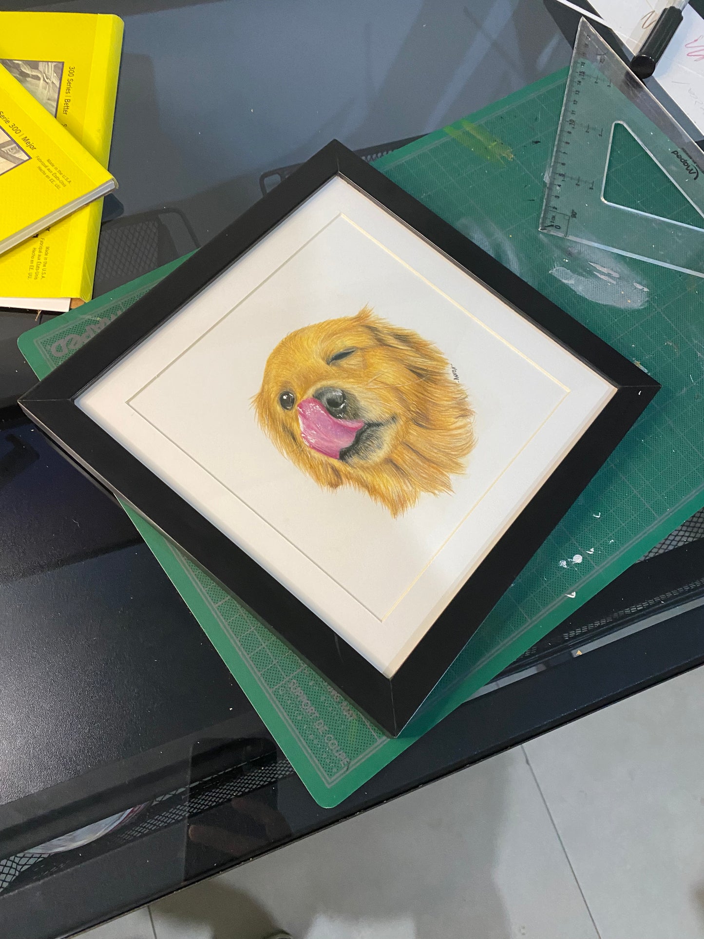 Individual pet portrait 25 x 25